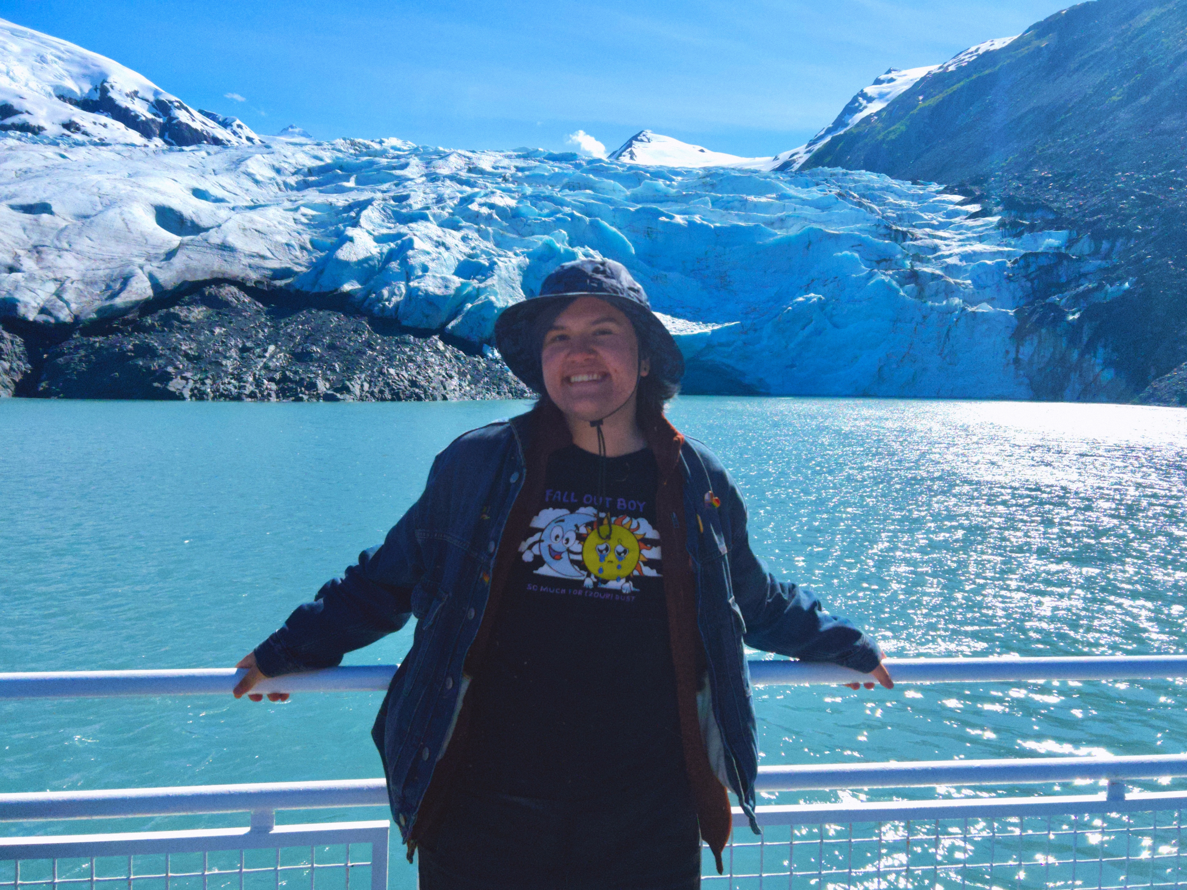 Alexei at the Portage Glacier in July 2026.
